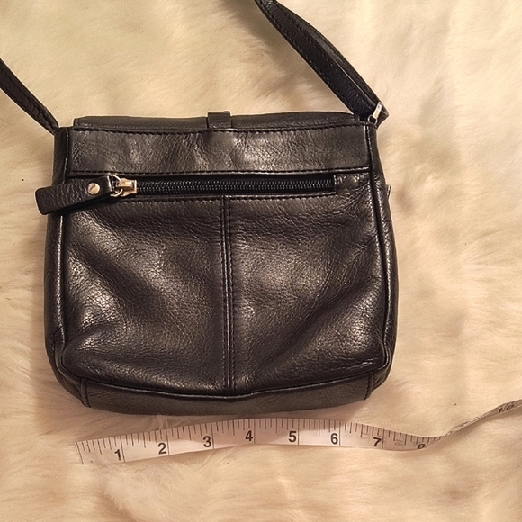 The Trend Black Leather Crossbody Bag. Made In Italy. Great Quality. - Picture 9 of 11